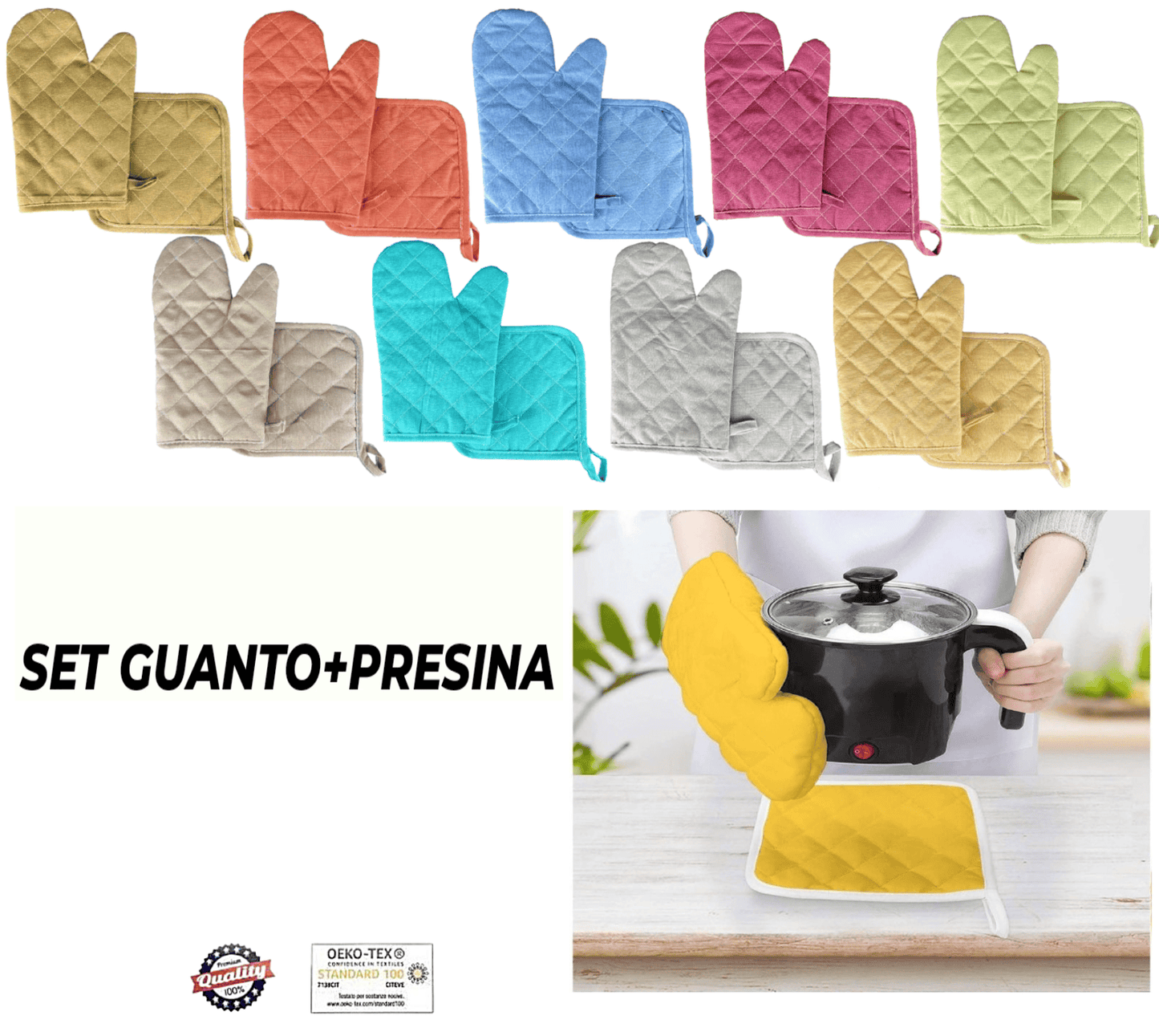 Guanto da Forno e Presina da Cucina