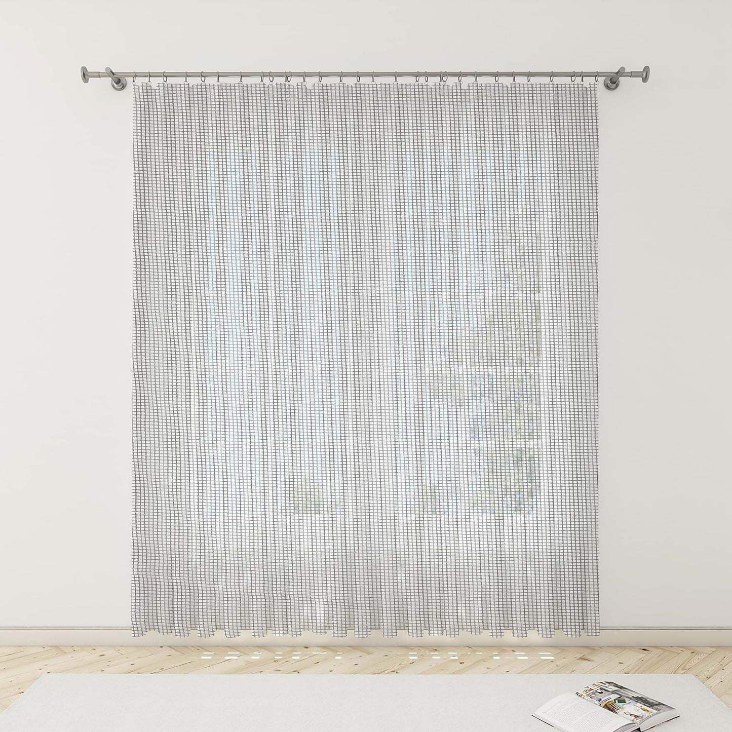 Tenda Zanzariera con Frange (Anelli Inclusi) (150×250 CM)