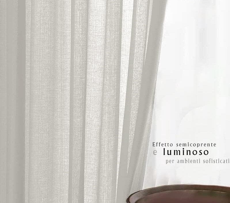 Tenda da Interno ad Anelli Tinta Unita 140×280cm