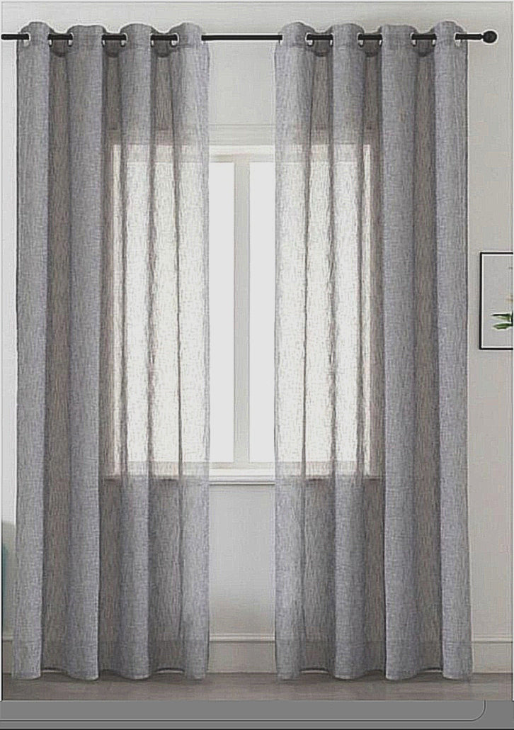 Tenda da Interno ad Anelli Tinta Unita Melange 140×290cm