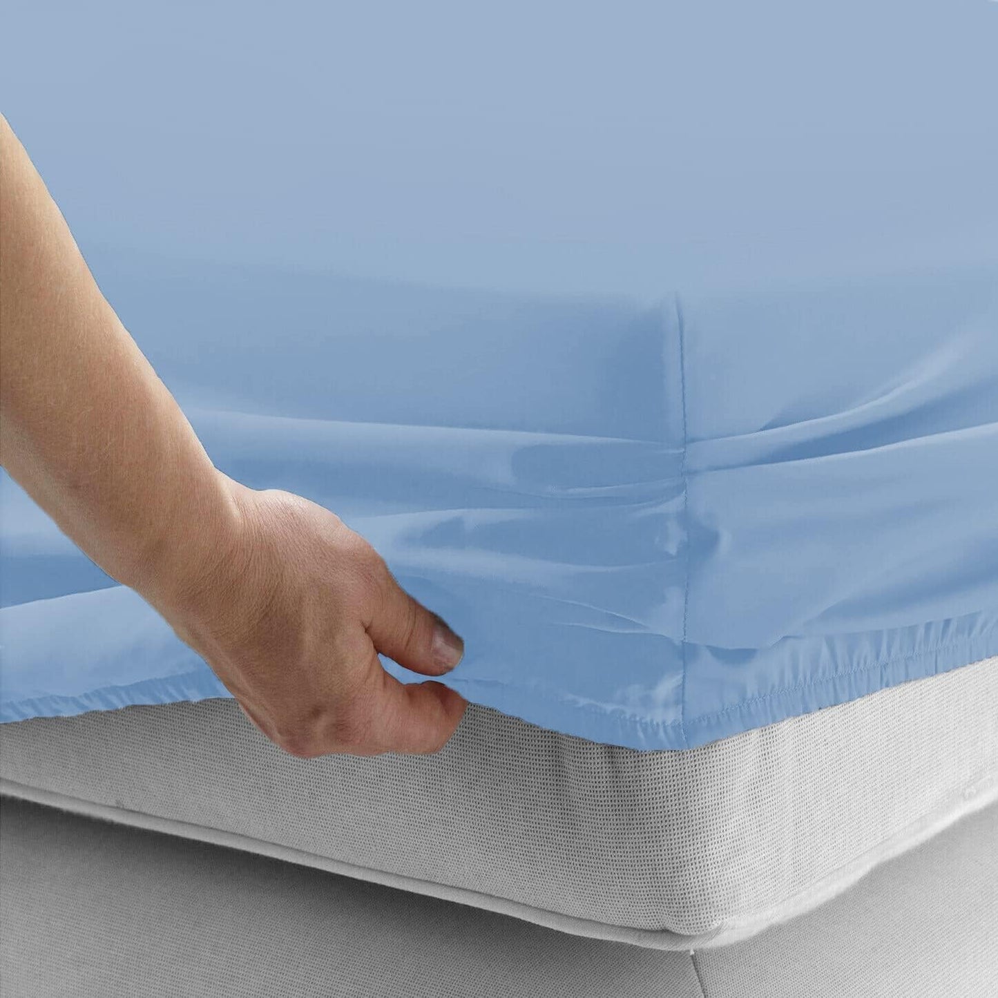 Lenzuolo Sotto in 100% Cotone con Elastico agli Angoli