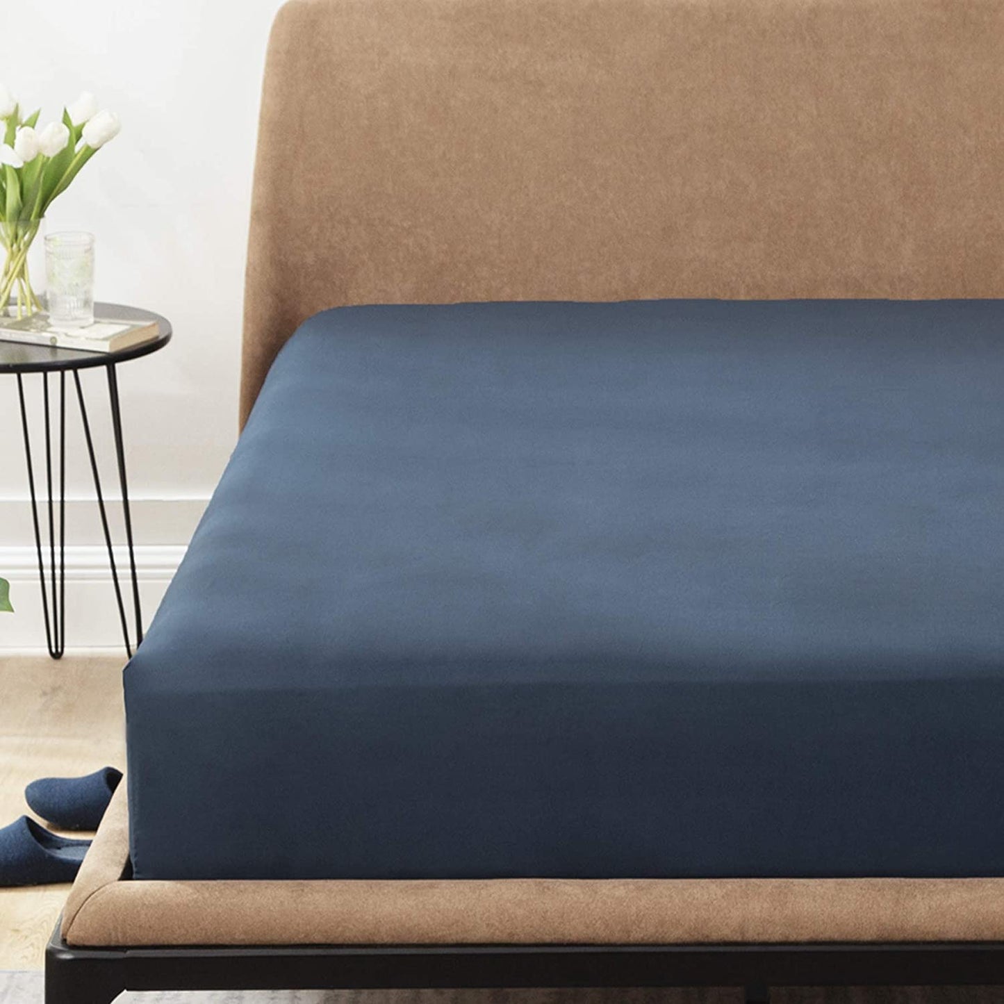 Lenzuolo Sotto in 100% Cotone con Elastico agli Angoli