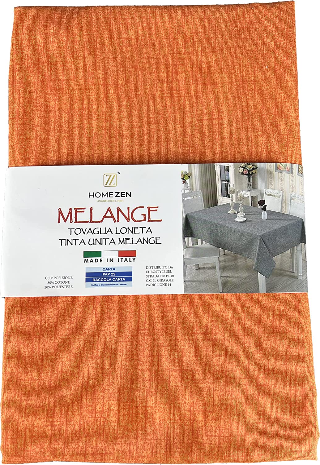 Tovaglia Cotone Tinta Unita Melange