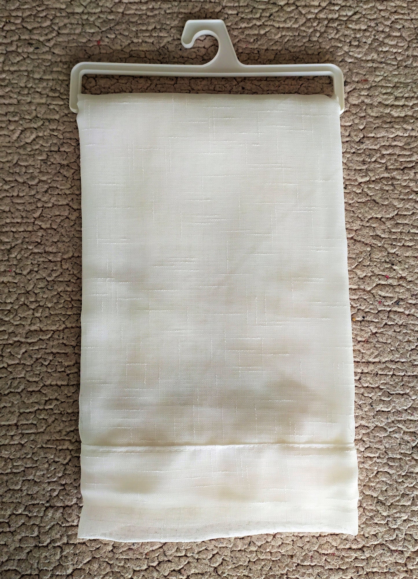 Coppia di Tende Tinta Unita con Trasparenza Effetto Lino