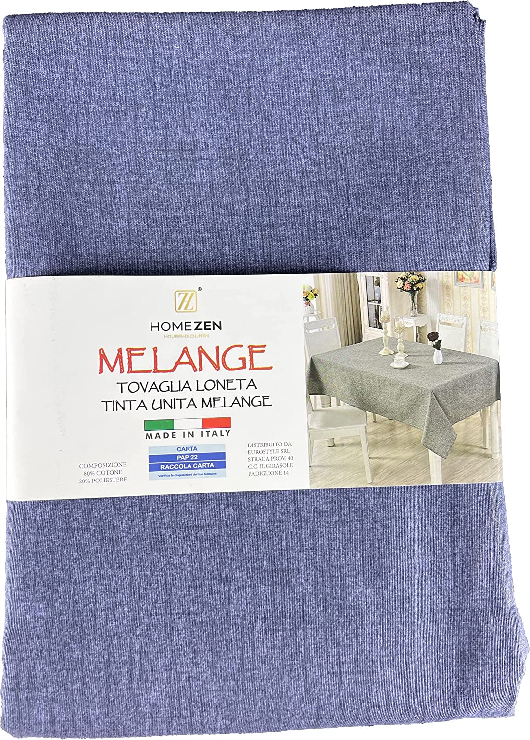 Tovaglia Cotone Tinta Unita Melange