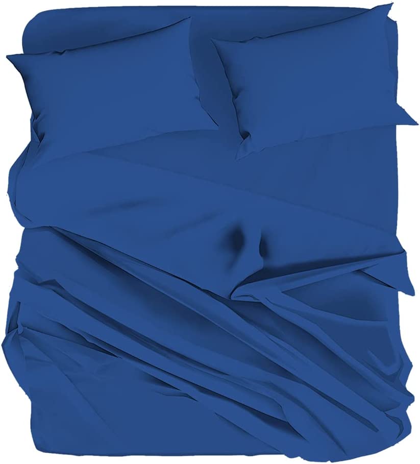 Completo Letto in 100% Cotone Tinta Unita