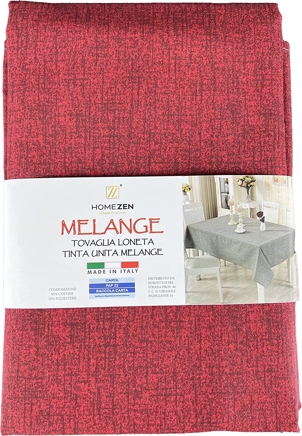 Tovaglia Cotone Tinta Unita Melange