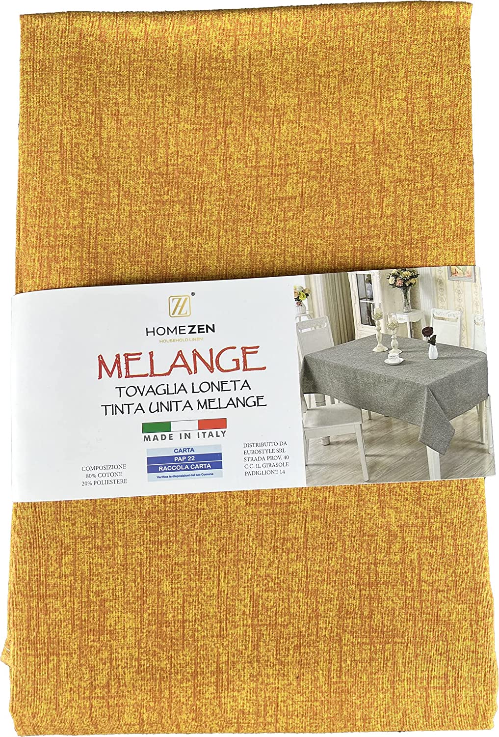 Tovaglia Cotone Tinta Unita Melange