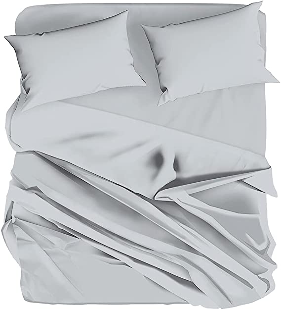 Completo Letto in 100% Cotone Tinta Unita
