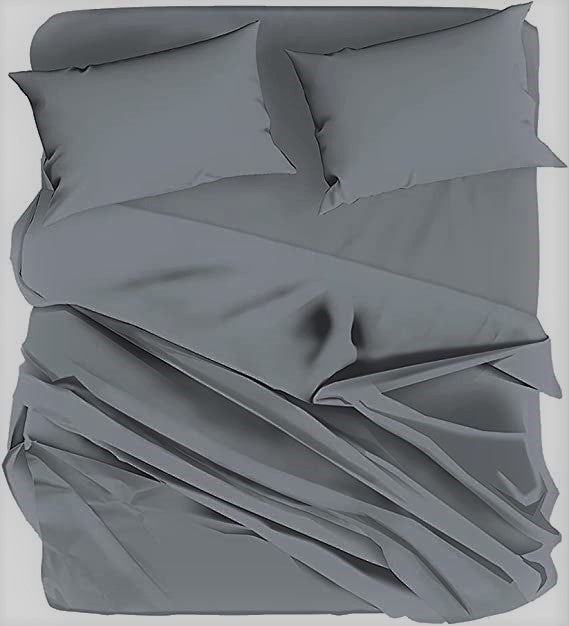 Completo Letto in 100% Cotone Tinta Unita