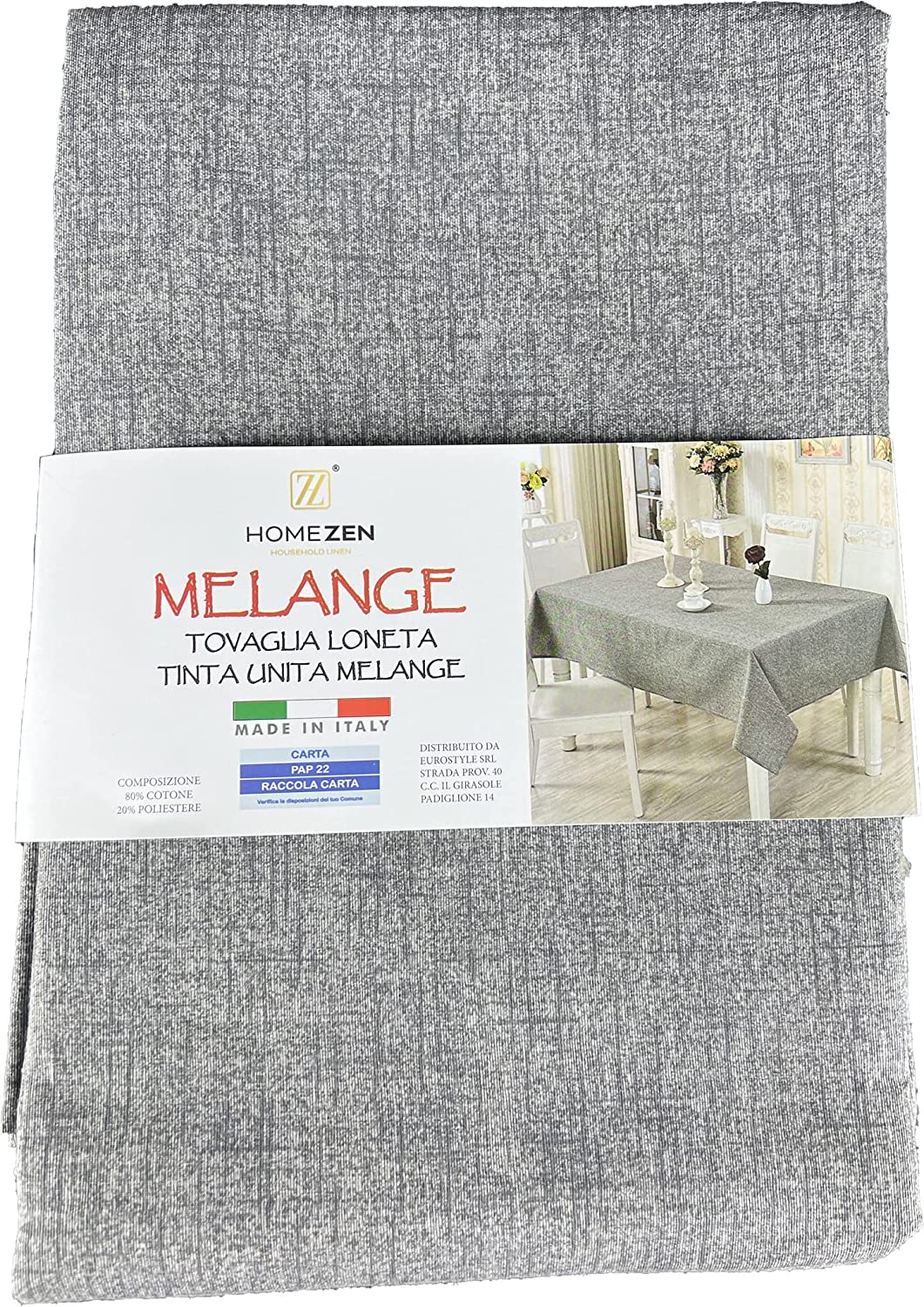 Tovaglia Cotone Tinta Unita Melange