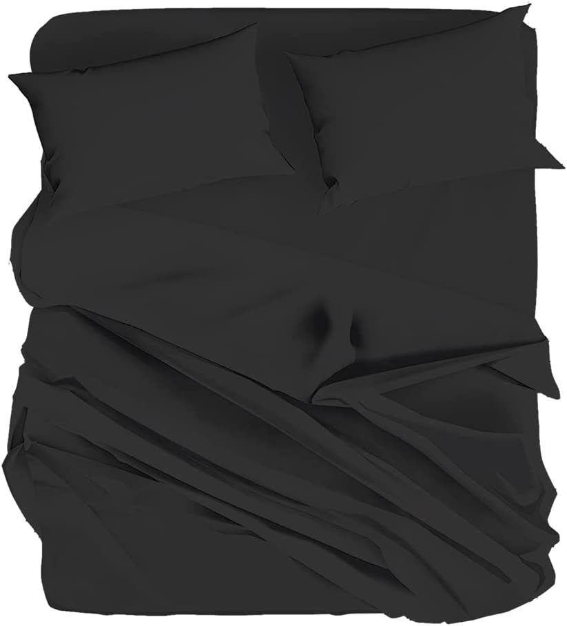 Completo Letto in 100% Cotone Tinta Unita