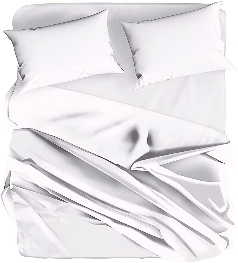 Completo Letto in 100% Cotone Tinta Unita