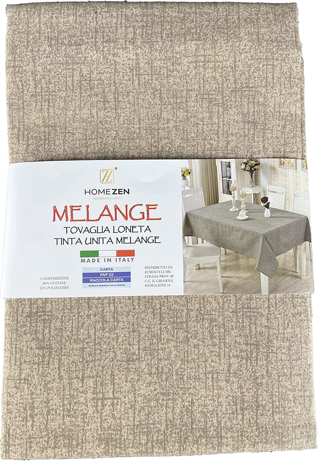Tovaglia Cotone Tinta Unita Melange