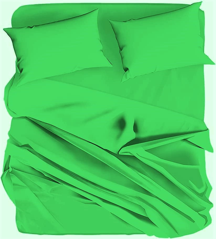 Completo Letto in 100% Cotone Tinta Unita