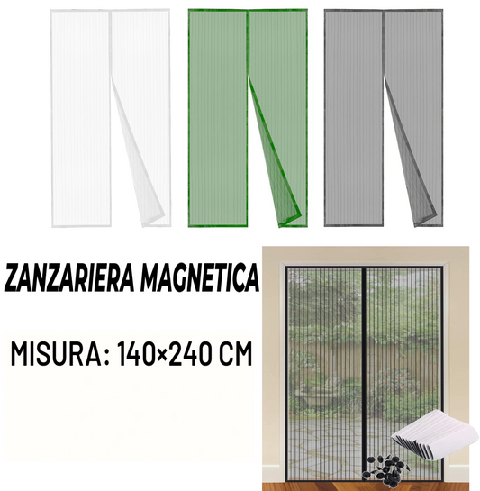 Zanzariera con Calamita (Velcro e Chiodini Inclusi) (140×240 CM)