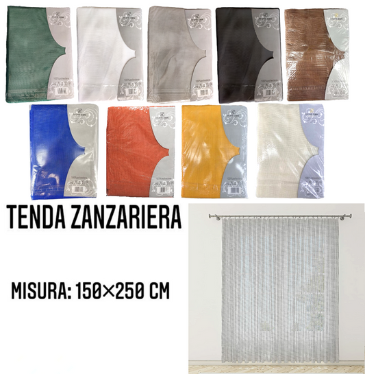 Tenda Zanzariera con Frange (Anelli Inclusi) (150×250 CM)