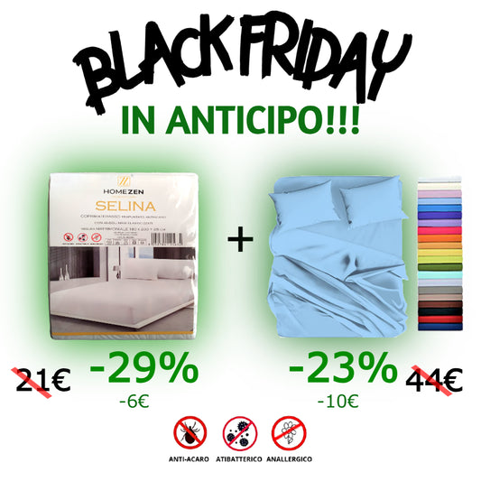 SUPER OFFERTA!!! Coprimaterasso Trapuntato e Completo Letto 100% Cotone Italiano