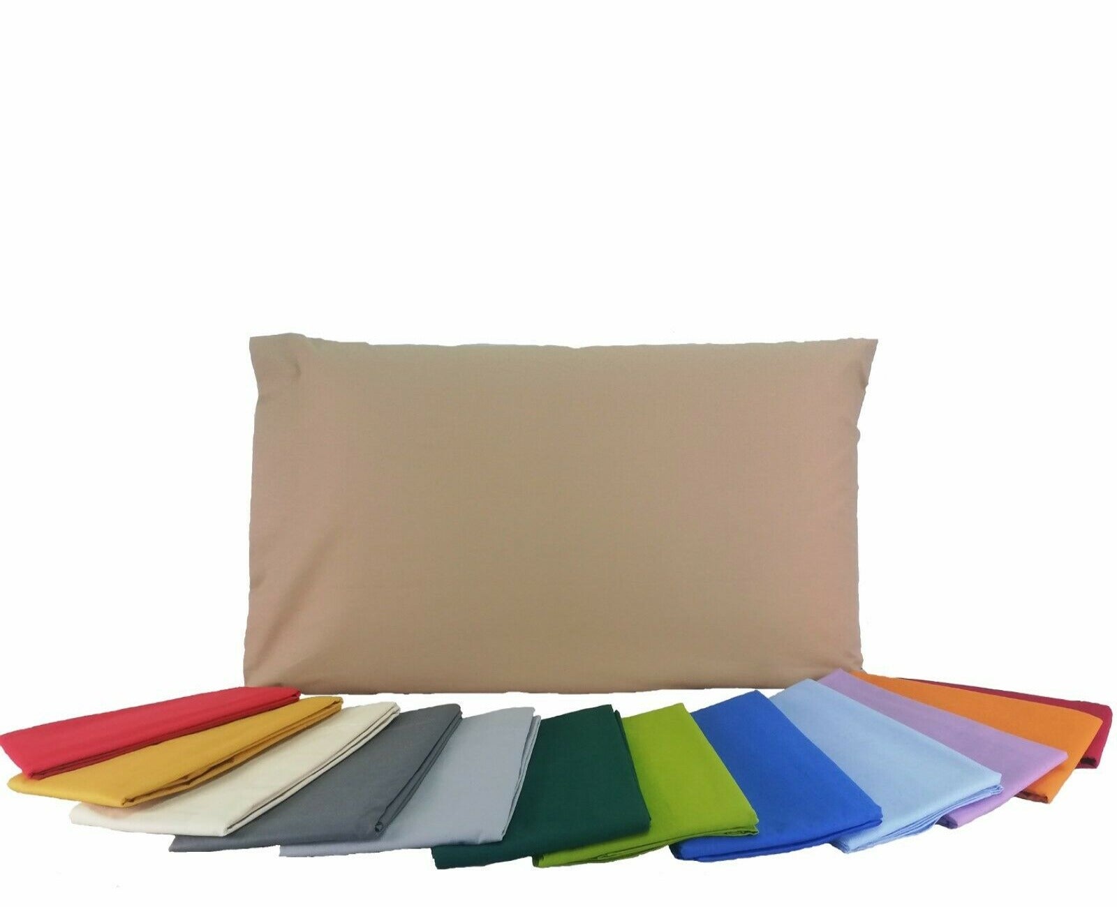 IPERSAN Coppia Federe in puro cotone 100%, 52 cm x 83 cm, 3 volani Rosa IPERSAN Coppia Federe in puro cotone 100%, 52 cm x 83 cm, 3 volani Rosa